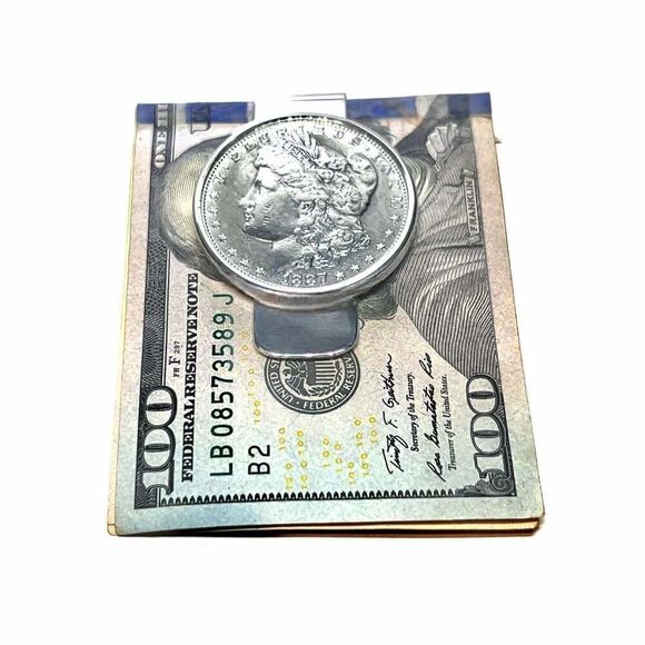 Tiffany & Co Estate 1887 E. Pluribus Unum Makers Money Clip Silver TIF734 - Picture 7 of 9